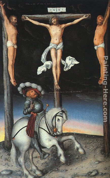 Lucas Cranach the Elder The Crucifixion with the Converted Centurion
